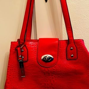 Orange Franco Sarto Orange leather bag